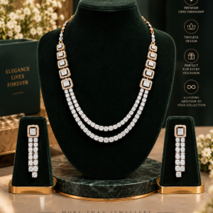 Diamond Double-Strand Necklace Set