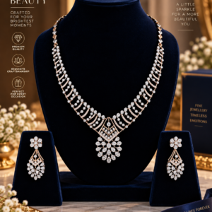 Timeless Floral Diamond Necklace Set